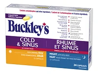 Buckley's Cold & Sinus Day/Night Liquid Gel Capsules - 24's