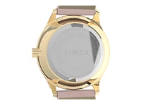 Timex Easy Reader 32mm Leather Strap Watch - Pink/Rose Gold-Tone/White - TW2V252009J