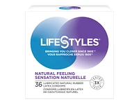 LifeStyles Natural Feeling Latex Condoms - 36's