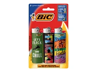 BIC Flick Your BIC Lighters - Assorted - 3's