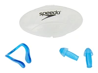 Speedo Unisex Combo Nose Clip and Ear Plug With Case - Blue