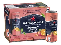 Sanpellegrino Naturali Sparkling Water - Arancia and Fico D'India - 6 x 330ml