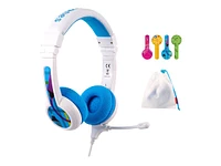 Onanoff BuddyPhones School+ Bundle Headphones - Blue/Yellow - ONO-BP-SCHOOLP-BY-2