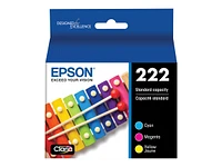 Epson 222 Multipack Ink Cartridge - Yellow, Cyan, Magenta - T222520-S