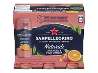 Sanpellegrino Naturali Sparkling Water - Arancia and Fico D'India - 6 x 330ml