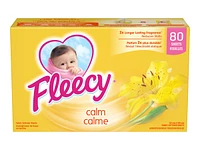 Fleecy Aromatherapy Fabric Softener Sheets - Calm - 80s