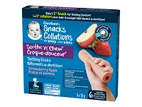 Gerber Soothe 'n' Chew Teething Sticks - Strawberry Apple - 6 x 15g