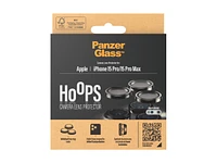 PanzerGlass Hoops Lens Protector for iPhone 15 Pro, 15 Pro Max - Black