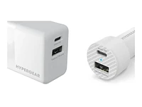 Hypergear Power Adapter Kit - AC Power Adapter & Car Power Adapter - White - 15408