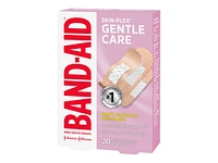 BAND-AID Skin-Flex Gentle Care Bandages - Assorted Sizes - 20's