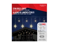 Danson Decor LED Light Curtain - Warm White- 3.3m - 138 Lights - Stars