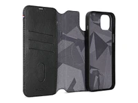 Decoded Core Collection Leather Flip Cover for iPhone 15 Plus - Black