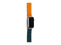 LOGiiX Vibrance Link Strap for Apple Watch - 42/44/45/49mm - Navy/Orange