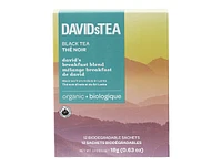 DAVIDsTEA Black Tea - David's Breakfast Blend - 12s
