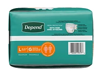 Depend Briefs with Adhesive Tabs - Maximum Absorbency - Large - 16s