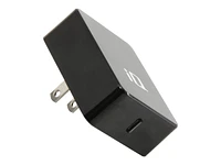 iQ 20W USB PD folding wall charger - Black - IQACPD20