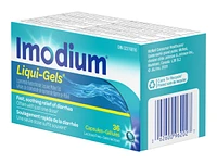 Imodium Liqui-Gels Loperamide Hydrochloride Capsules - 36's