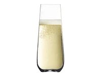 Trudeau Gala Stemless Champagne Glass - Clear - 237 ml/ 4 pack