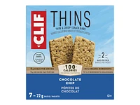 Clif Thins Snack Bars - Chocolate Chip - 7 x 22g