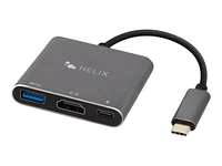 Helix USB-C to USB-C / HDMI / USB-A Docking Station - ETHHUB3