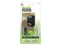 Hangman No-Stud Speaker Hangers - Silver -HANGWSS2