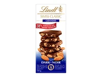 Lindt Swiss Classic Grandes Dark Chocolate Bar - 31% Almond Sea Salt - 150g