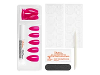 Sally Hansen Salon Effects Perfect Manicure Ring Pop False Nails Kit - Almond - Straw-Jelly (AL738) - 24's