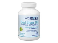 Wellness by London Drugs Cod Liver Oil with Vitamin A & D - 120s