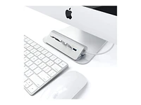 Satechi Aluminum USB 3.0 Hub and Card Reader - Silver -ST-3HCRS