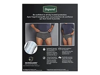 Depend Real Fit Incontinence Underwear for Men - Black/Grey - Maximum Absorbency - Large/Extra-Large/12 Count