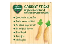 Baby Gourmet Finger Foods Lentil and Chickpea Puffs - Carrot Sticks - 40g