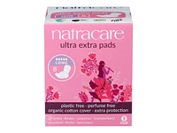 Natracare Ultra Extra Pads - Long - 8s