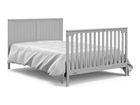 Hadley 5-in-1 Convertible Crib and Changer with Drawer - Pebble Grey