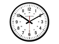 Marathon Analog Wall Clock - 25.5cm - Black