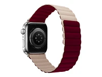 LOGiiX Vibrance Link Strap for Apple Watch - 38/40/41mm - Burgundy/Stone