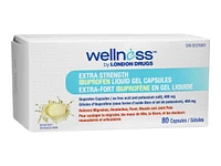 Wellness by London Drugs Extra Strength Ibuprofen Liquid Gel Capsules - 400 - 80s