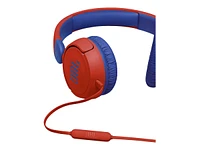 JBL Jr310 Wired On-Ear Headphones - Red - JBLJR310REDAM