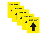 Avery Sign - This Way - 5 pack