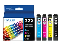 Epson 222 Multipack Ink Cartridge - Black/Yellow/Cyan/Magenta - T222120-BCS