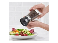 Trudeau Wave Pepper Mill - Clear/Black