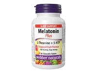 Webber Naturals Melatonin Plus L-Theanine + 5-HTP Chewable Tablets - 40's