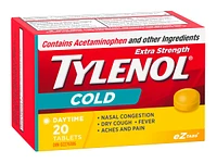 Tylenol* Extra Strength Cold Daytime eZ Tabs - 20's