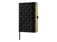 CASTELLI Gold Notebook - Black - 13 x 21cm - Plain