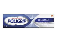 Poligrip Strong Hold Denture Adhesive Cream - 40g