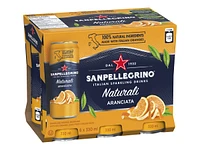 Sanpellegrino Naturali Sparkling Water - Aranciata - 6 x 330ml