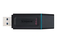 Kingston DataTraveler Exodia USB Flash Drive- Black/Teal - 64GB - DTX/64GB