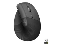 Logitech Lift Vertical Ergonomic Wireless Mouse - Graphite - 6876946