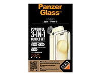 PanzerGlass 3-in-1 Pack Screen / Lens / Back Protector Kit for iPhone 15