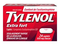 Tylenol* Extra Strength Acetaminophen Caplets - 500mg - 24's