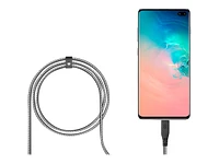 Logiix Piston Connect Armour + Braided USB-C Cable - Black - LGX-13387